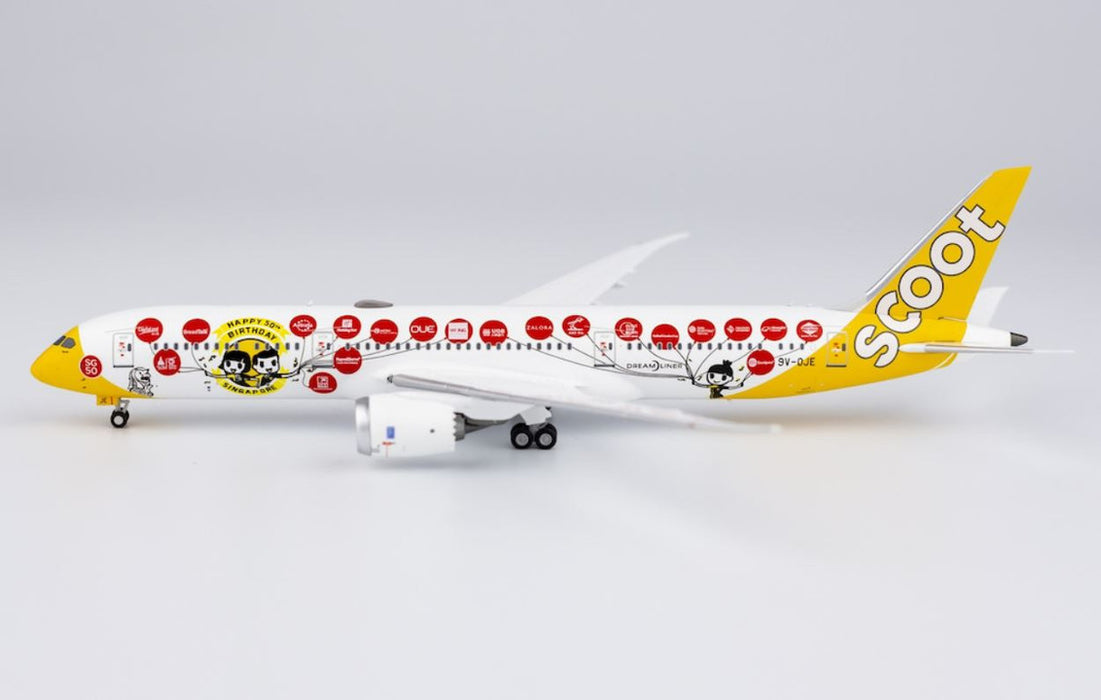 NG55096 | NG Models 1:400 | Boeing 787-9 Scoot 9V-OJE Jubilee colours