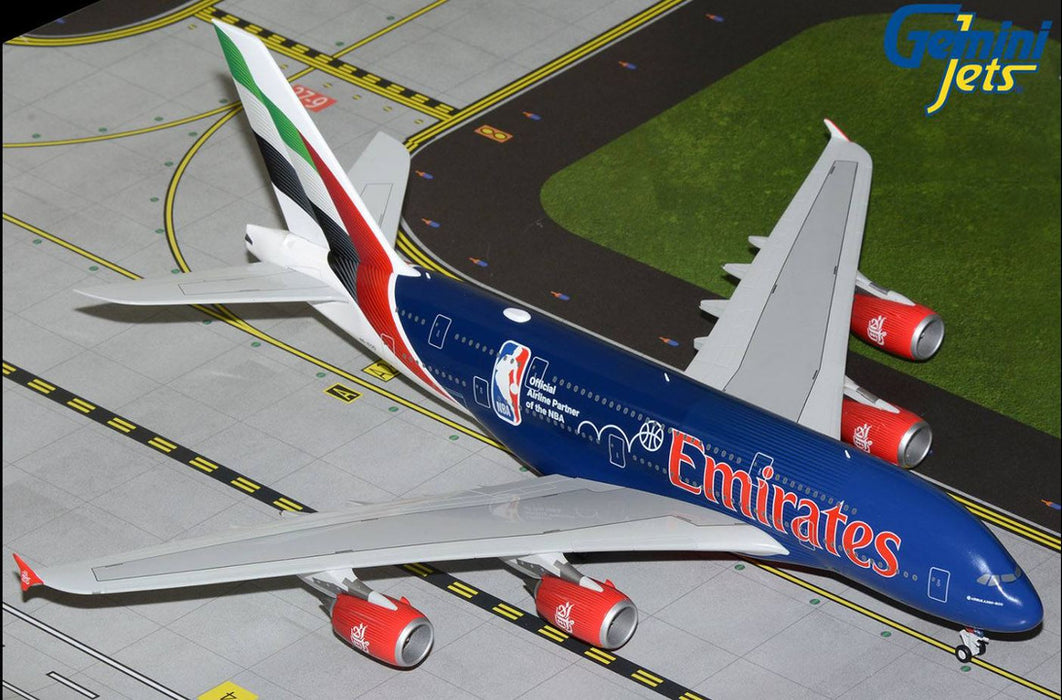 G2UAE1346 | Gemini200 1:200 | Airbus A380 Emirates A6-EOD Official Airline Partner of the NBA