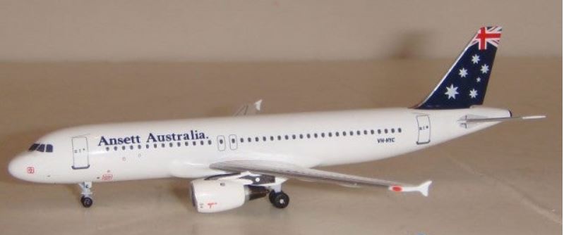 ACVHHYC | Aeroclassics 1:400 | Airbus A320-211, Ansett Australia VH-HYC **PRE OWNED**