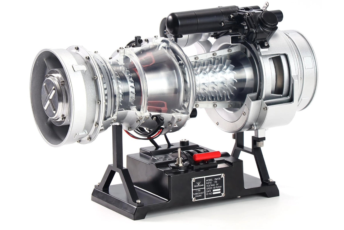 TECHING DM136 T-700 Turboshaft Engine metal model kit