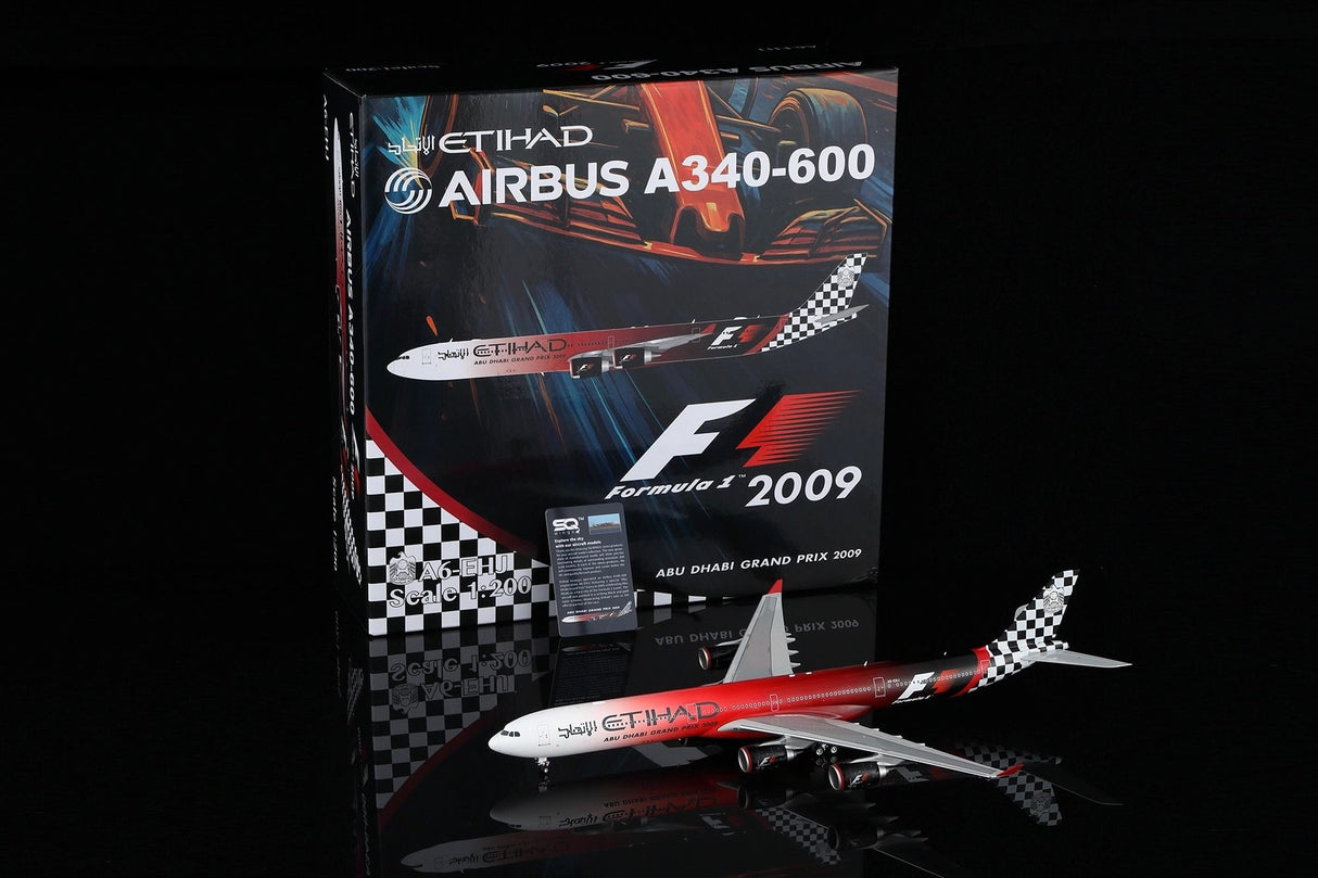L2165FD | SQ Wings 1:200 | A340-600 Etihad A6-EHJ GP 2009 Flaps Down