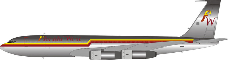 EAV730 | El Aviador 1:200 | Boeing 707-300 Florida West N730FW (with stand)