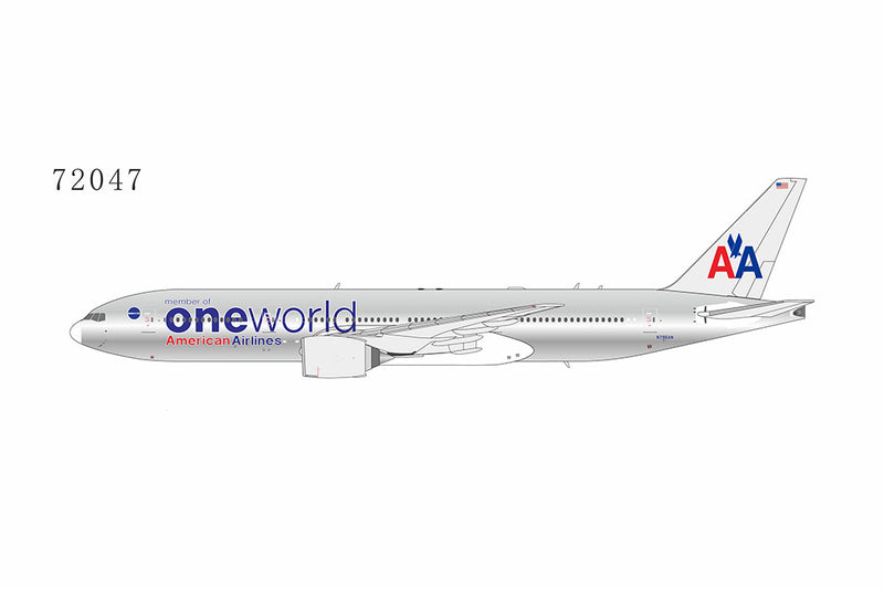 NG72047 | NG Models 1:400 | Boeing 777-200ER American Airlines oneworld N795AN (chrome)