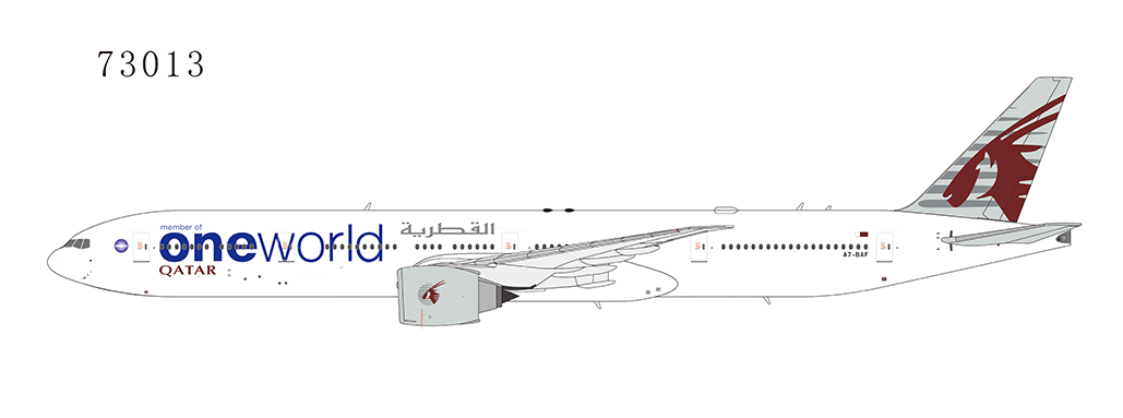 NG73013 | NG Models 1:400 | Boeing 777-300ER Qatar A7-BAF 'One world'