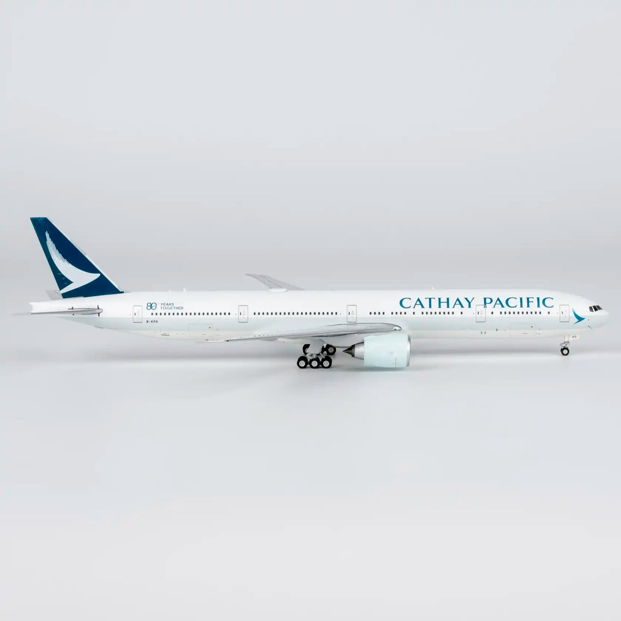 NG73108 | NG Models 1:400 | Boeing 777-300ER Cathay Pacific B-KPO (large titles; "80 Years Together" sticker)