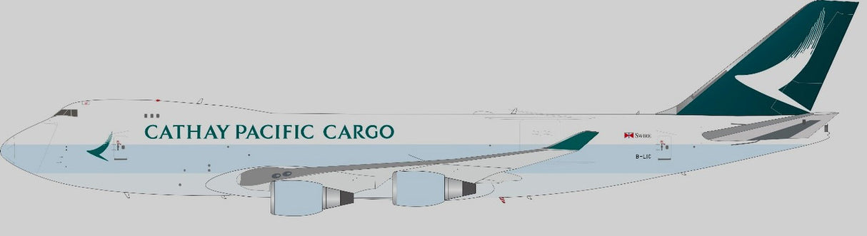 WB-747-4-066 | WB Models 1:200 | Boeing 747-400 Cathay Cargo B-LIC