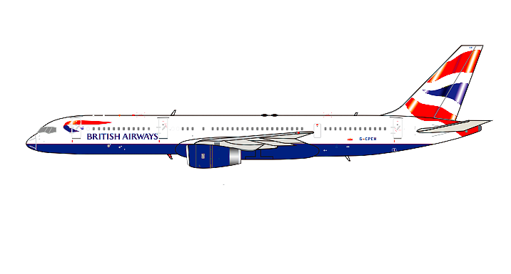 ARDBA134 | ARD Models 1:200 | Boeing 757-236 British Airways 'Chatham' G-CPEM (with stand) | is due April 2025