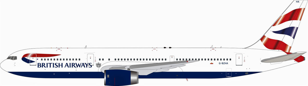 ARDBA80 | ARD Models 1:200 | Boeing 767-300 British Airways G-BZHA, 'Chatham c/s' (with stand)