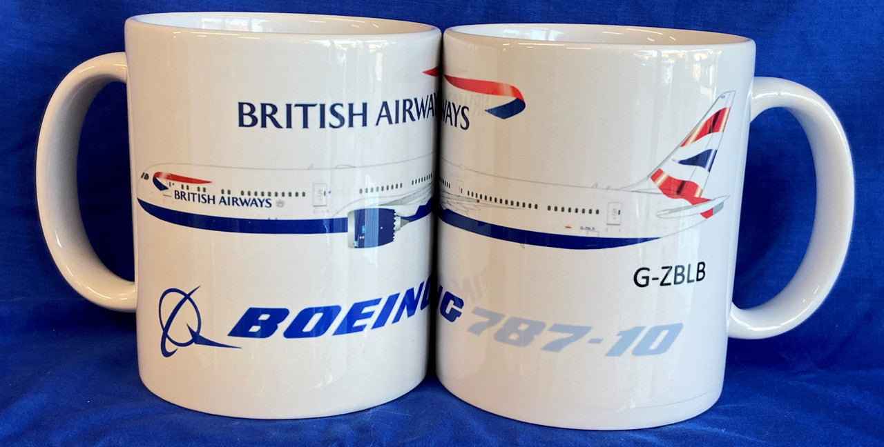 BAMUG78710 | Gifts Mugs | Coffee Mug - Boeing 787-10 British Airways G-ZBLB