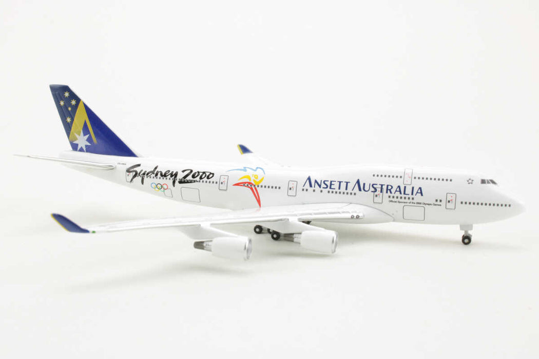 BB5-2002-01 | Big Bird 1:500 | Boeing 747-400, Ansett Australia 'Sydney 2002' VH-ANA **PRE OWNED**