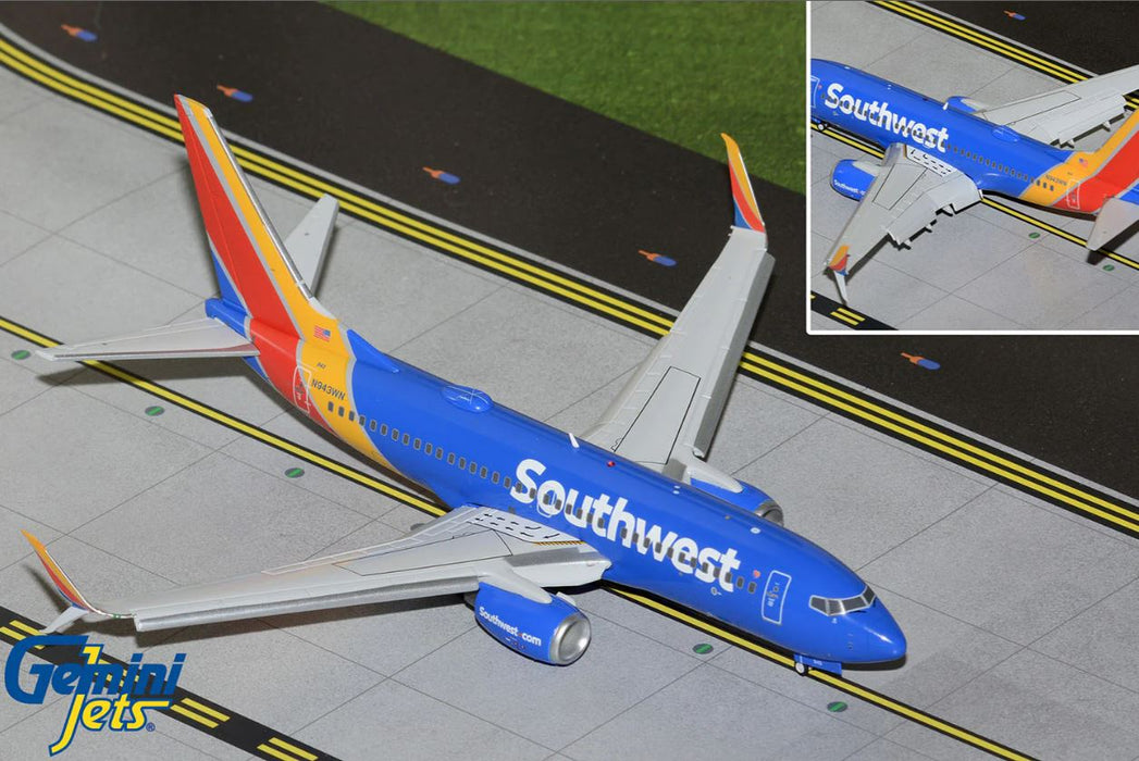 G2SWA1350F | Gemini200 1:200 | Boeing 737-700S, Southwest Airlines N943WN (flaps down) | was due May 2025
