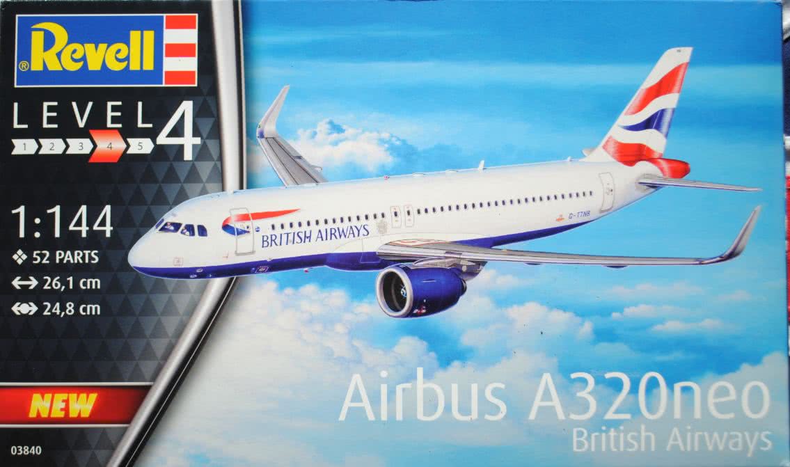 REV03840 | Revell 1:144 | Airbus A320neo, British Airways (model kit)