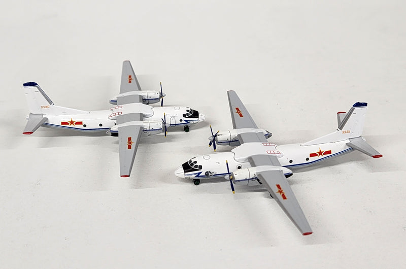 PATY7HX2 | Patriot Models 1:400 | Xi'an Y-7H/Antonov AN-26, PLAAF 53310 & 53311 (twin model set)
