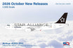 SQ Wings 1:200 scale Lufthansa Airbus A320 model in Star Alliance livery with flaps down.