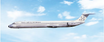 Phoenix die-cast metal 1:400 McDonnell Douglas MD-81 Inex-Adria Airways model.