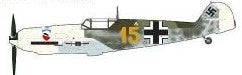 HA8723 | Hobby Master Military 1:48 | BF 109E-3 Karl Wolff Yellow 15, III/JG 52, France, August 1940 | is due March 2025