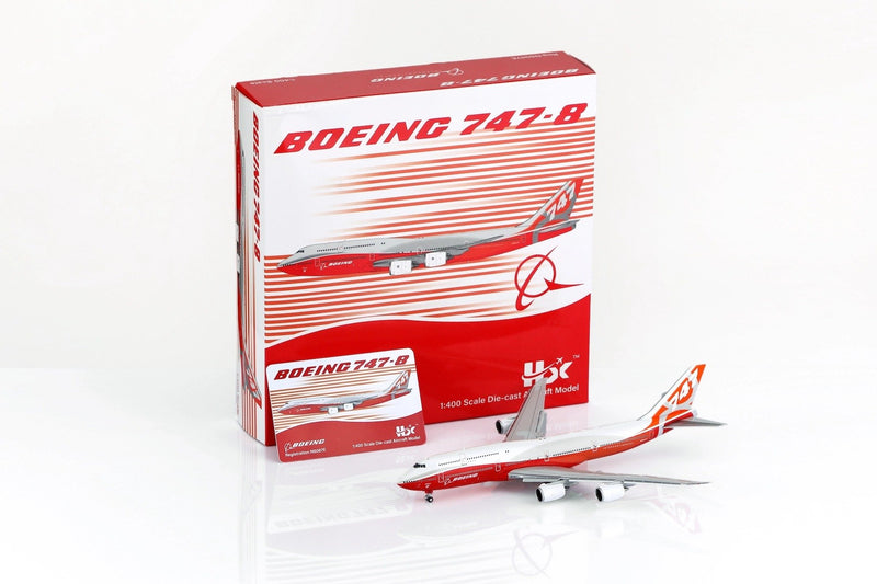 B631002F | HX Models | Boeing Company B747-8 Red House livery  Flaps-Down Version
