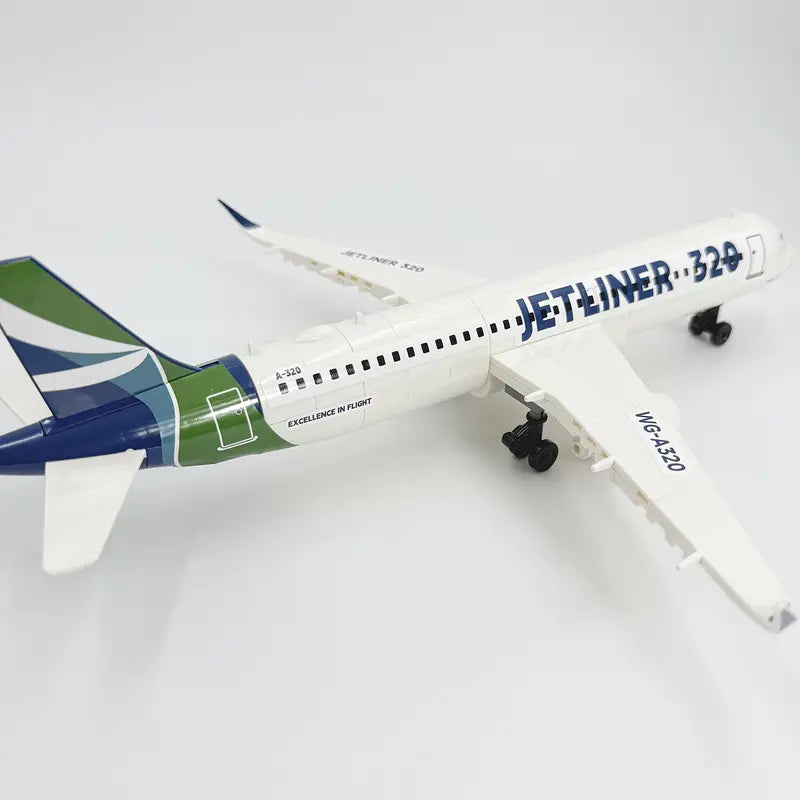 WIBU0009 | Unbranded | Jetliner 320  Building Blocks 133 pcs