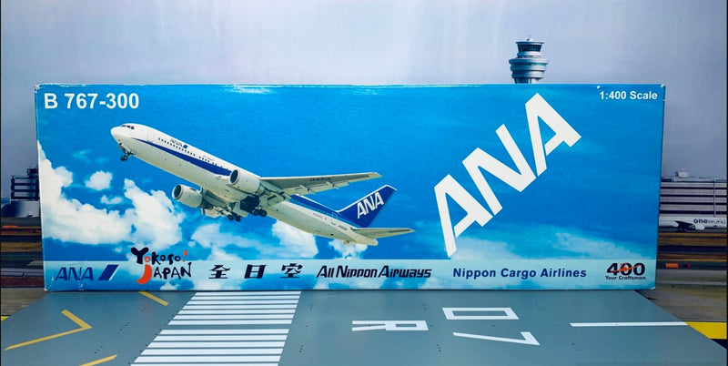 BB4-2004-012 | Big Bird 1:400 | ANA Box set of 3 Boeing 767-300's - JA601F ANA Cargo, JA8970 & JA8664 'Yokoso Japan' **PRE OWNED**