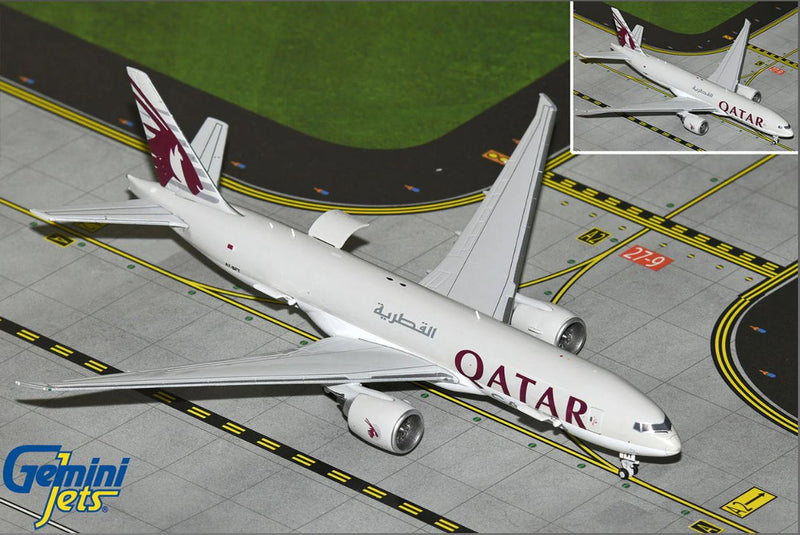 GJQAC2145 | Gemini Jets 1:400 1:400 | Boeing 777-200LRF QATAR AIRWAYS CARGO A7-BFT INTERACTIVE SERIES