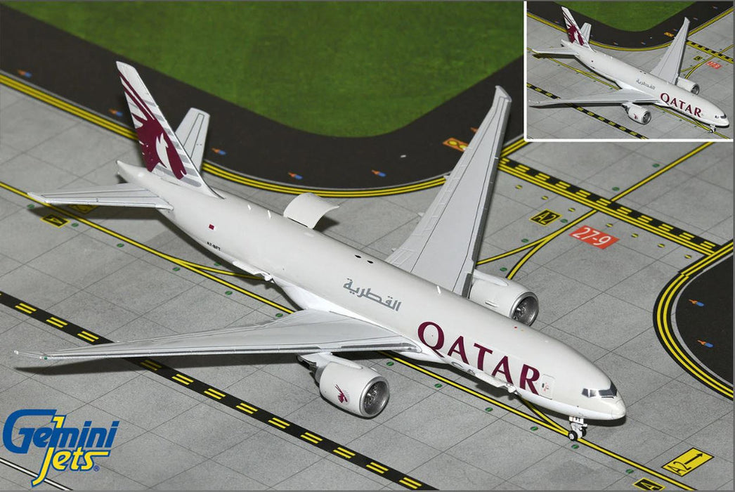 GJQAC2145 | Gemini Jets 1:400 1:400 | Boeing 777-200LRF QATAR AIRWAYS CARGO A7-BFT INTERACTIVE SERIES