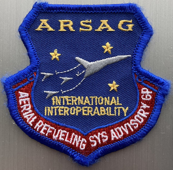 PATCH9 | ARD Souvenirs Patches | 80mm Embroidered Patch - Aerial Refueling Systems Advisory Group (ARSAG), International Interoperability.