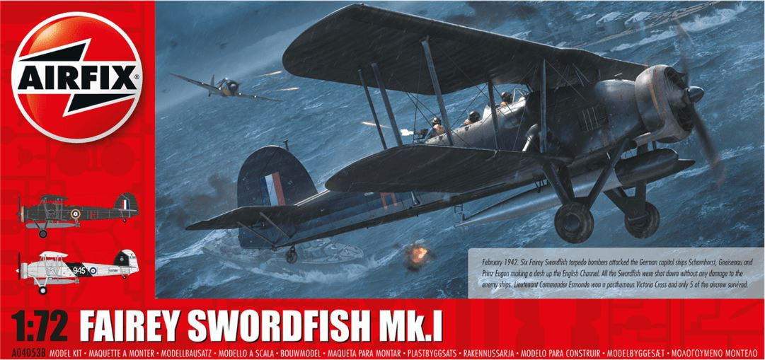 A04053B | Airfix 1:72 |  Airfix kit - Fairey Swordfish Mk.I 'Channel Dash' 1:72 scale