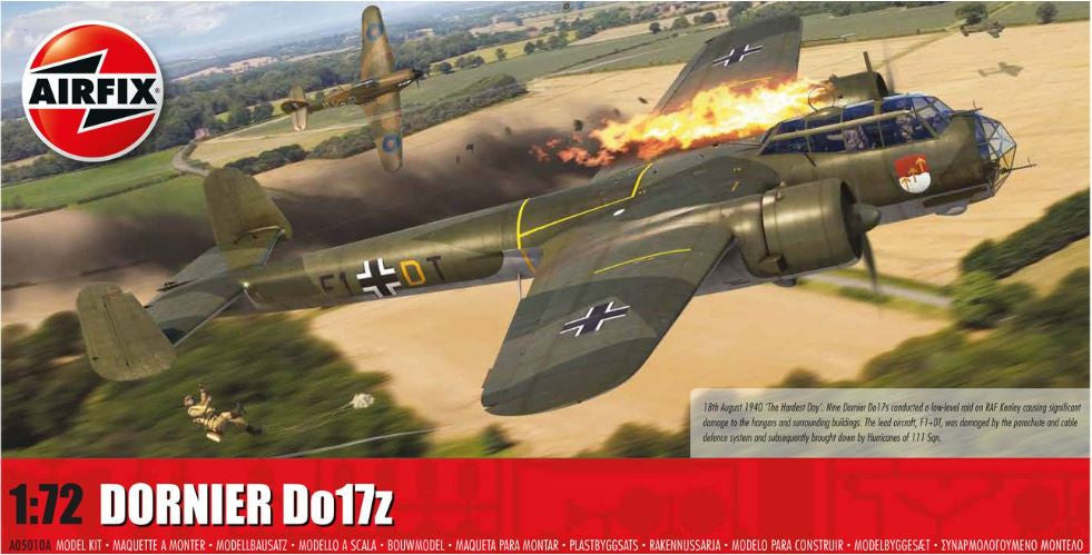 A05010A | Airfix 1:72 | Dornier Do 17Z Luftwaffe (model kit)