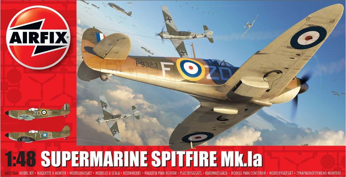 A05126A | Airfix 1:48 | Supermarine Spitfire Mk.1a (model kit)