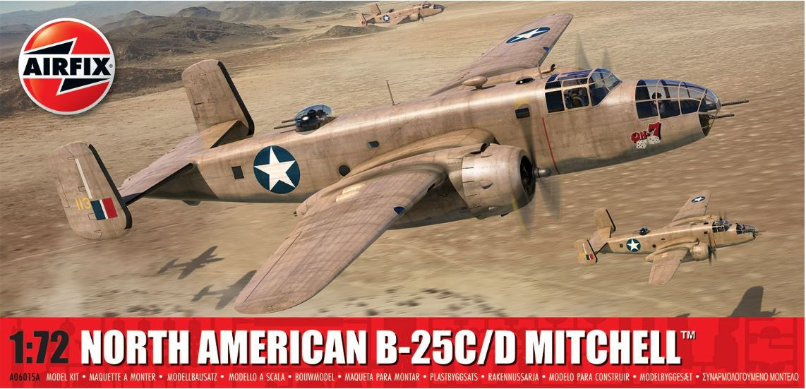 A06015A | Airfix 1:72 |  Airfix kit - North American B-25C/D Mitchell 1:72 scale