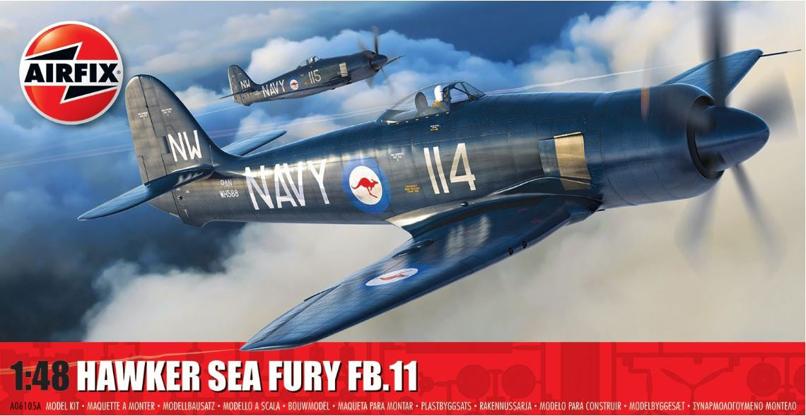 A06105A | Airfix 1:48 | Airfix kit - Hawker Sea Fury FB.II 1:48 scale