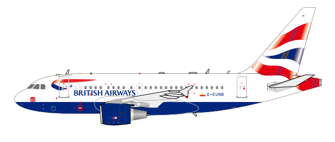 ARDBA72 | ARD Models 1:200 | Airbus A318 British Airways G-EUNB, Chatham | Pre Order