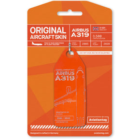 AVTAGGEZII | Gifts Aircraft Skins | Original Aircraft Skin - Airbus A319 Easyjet G-EZII
