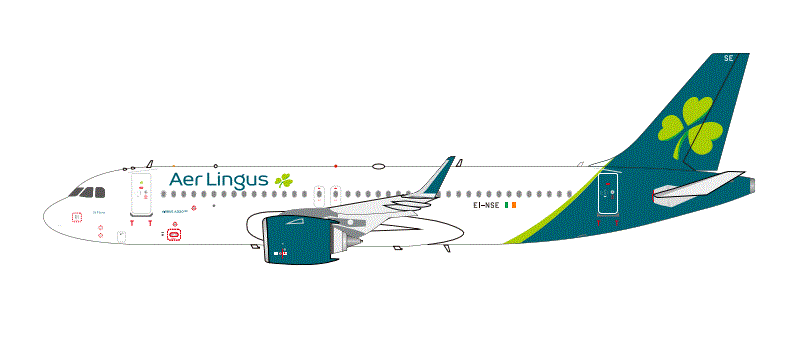 320-NSE | Blue Box 1:200 | Airbus A320neo Aer Lingus EI-NSE | is due January 2026