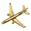 CL003 | Clivedon Collection Pin Badges | Airbus A321 22ct Gold plated pin badge