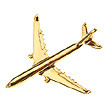 CL004 | Clivedon Collection Pin Badges | AIRBUS A330 22ct Gold plated pin badge