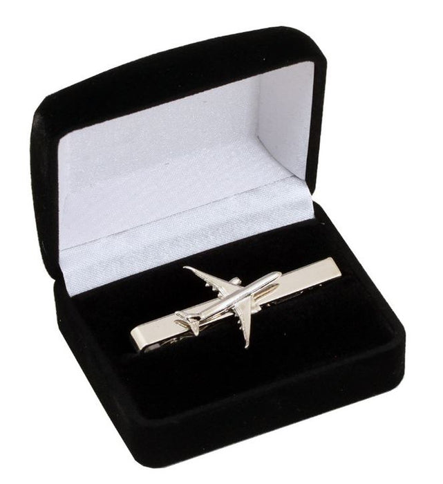 CL046S | Clivedon Collection Tie Bars | AIRBUS A350 Nickel plated Tie Bar