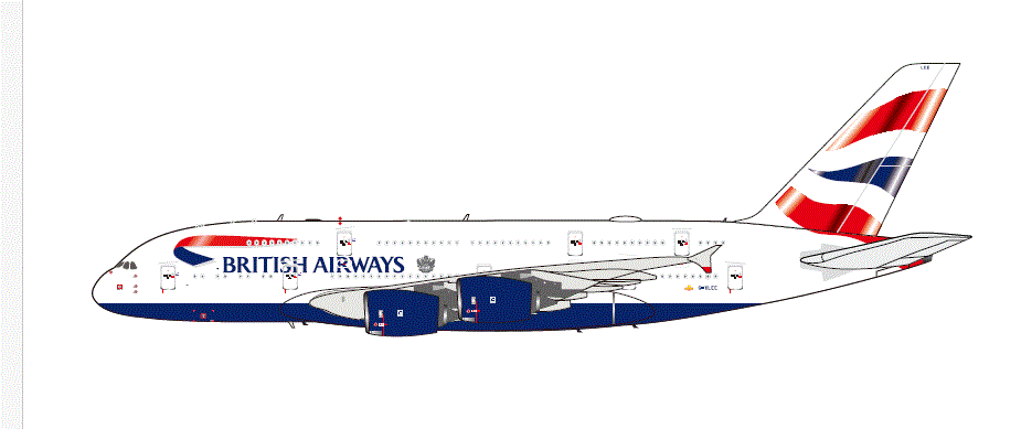 ARD4BA20 | ARD Models 1:400 | Airbus A380 British Airways G-XLEE, 'Chatham' | is due April 2025