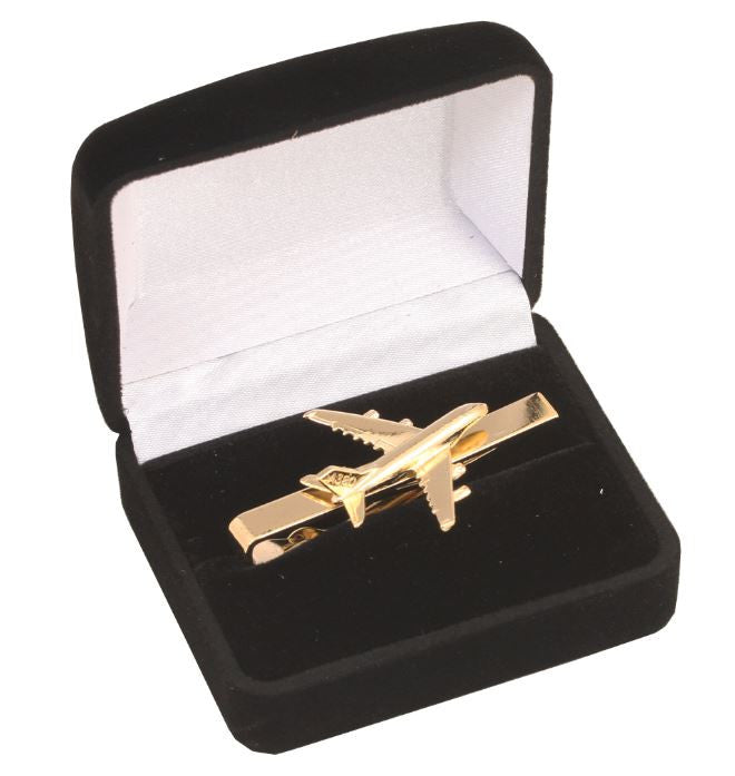 CL036TBG | Clivedon Collection Tie Bars | Airbus A380, 22ct Gold plated Tie Bar