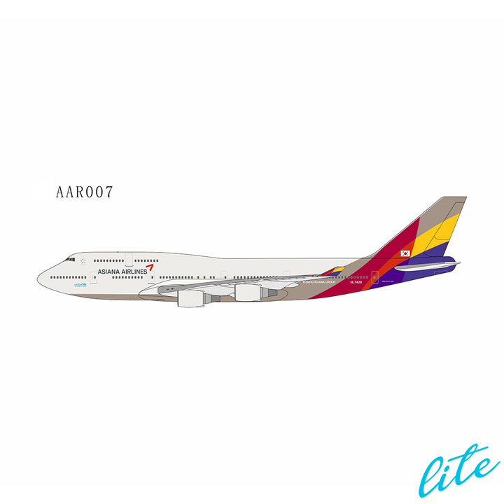 AAR007 | NG Models 1:400 | Boeing 747-400 Asiana Airlines HL7428 (Farewell Flight) | was due December 2024