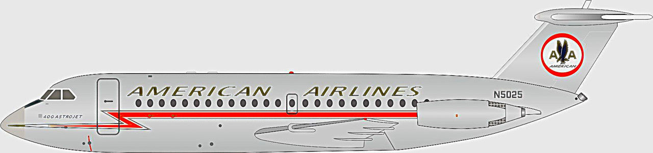 IF111AA0525P | InFlight200 1:200 | BAC 111-401AK American Airlines N5025 Polished with stand | was due February 2025