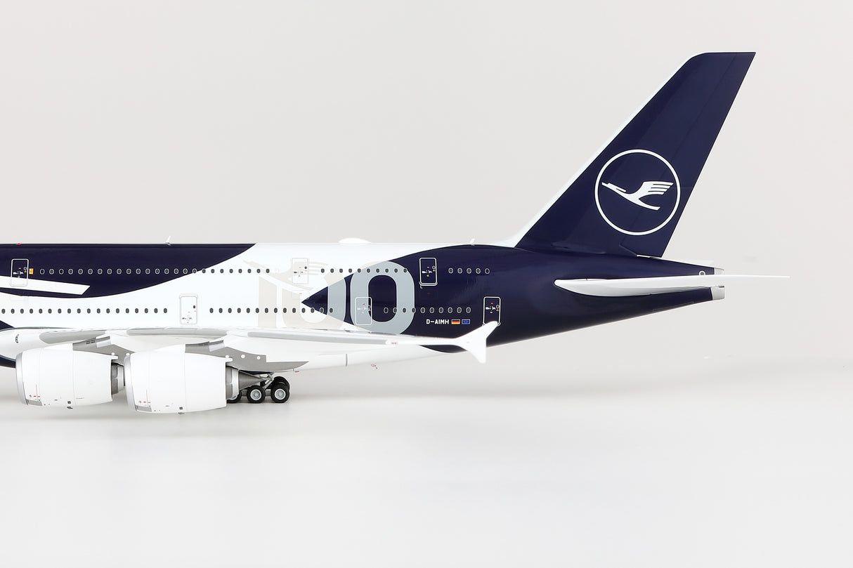 Lufthansa A380 100th Anniversary D-AIMH Flaps Down