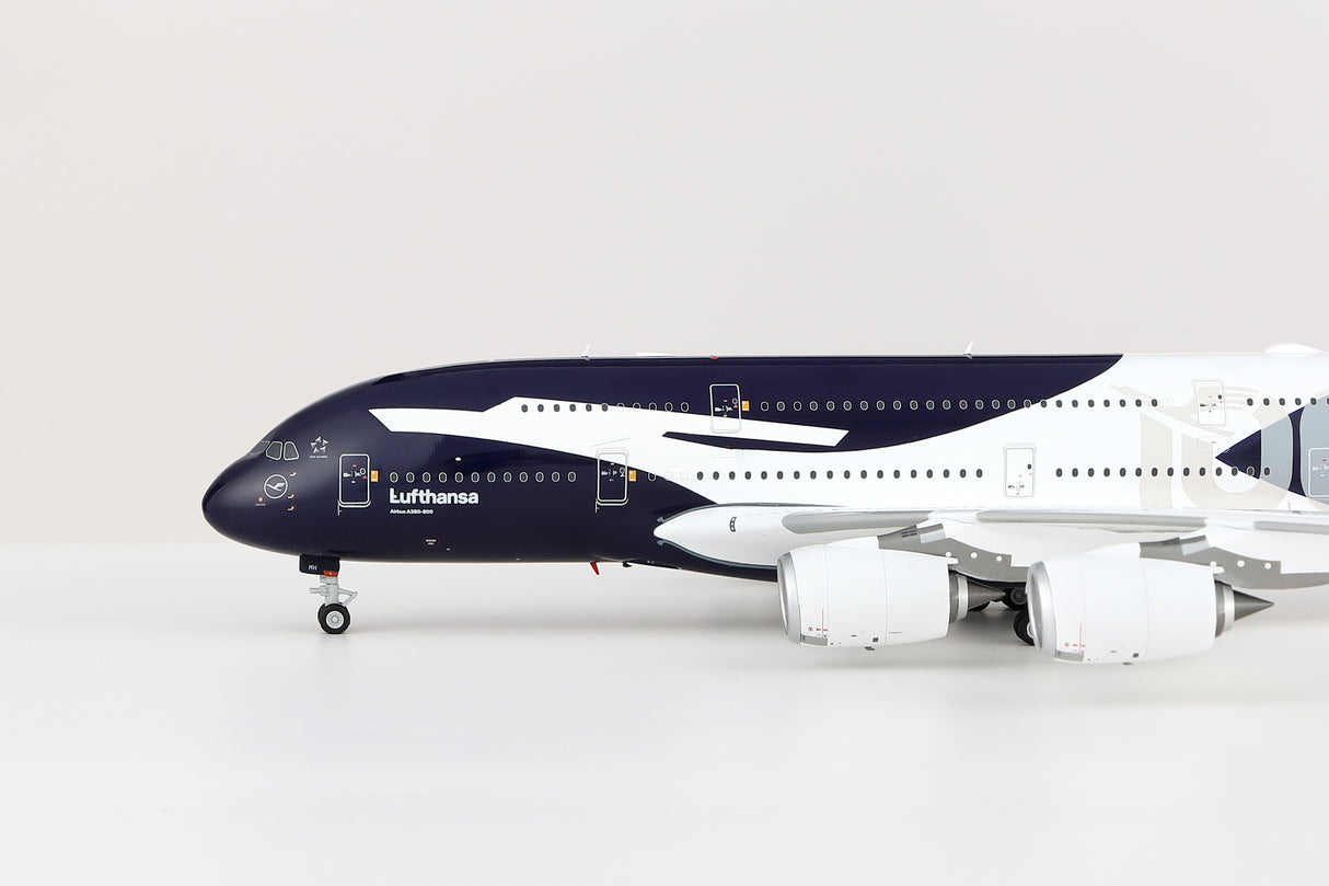 Lufthansa A380 100th Anniversary D-AIMH Flaps Down