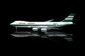 Cathay Pacific Boeing 747-8F 80th Anniversary Retro B-LJE Flaps Down