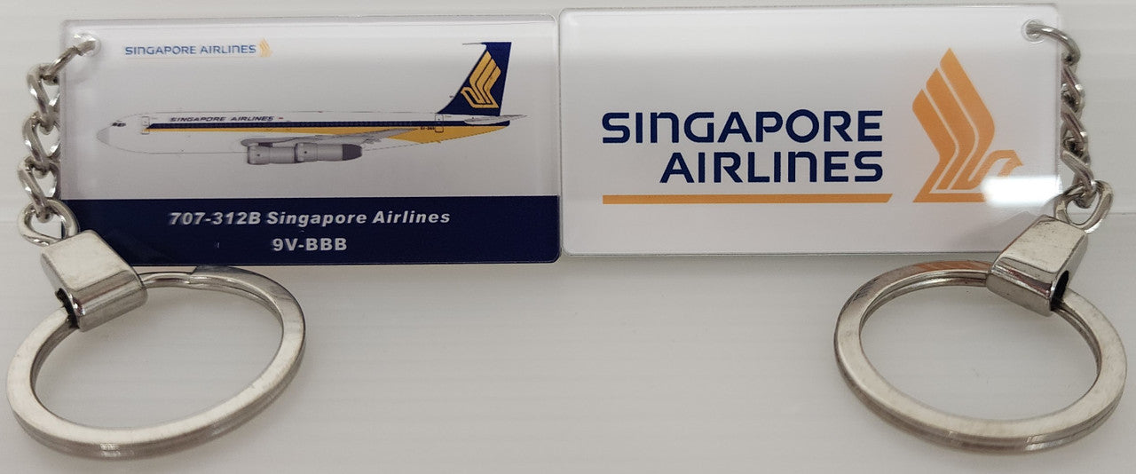 AKR012 | Key Rings | Acrylic Keyring - Singapore Airlines Boeing 707-312B 9V-BBB **LAST ONE **