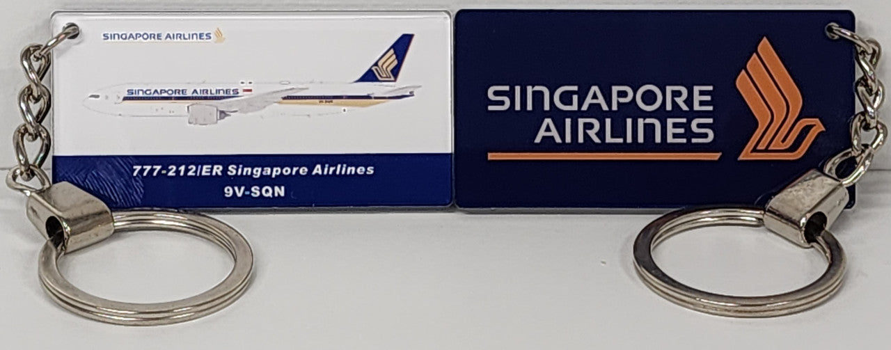 AKR004 | Key Rings | Acrylic Keyring - Singapore Airlines Boeing 777-212ER 9V-SQN