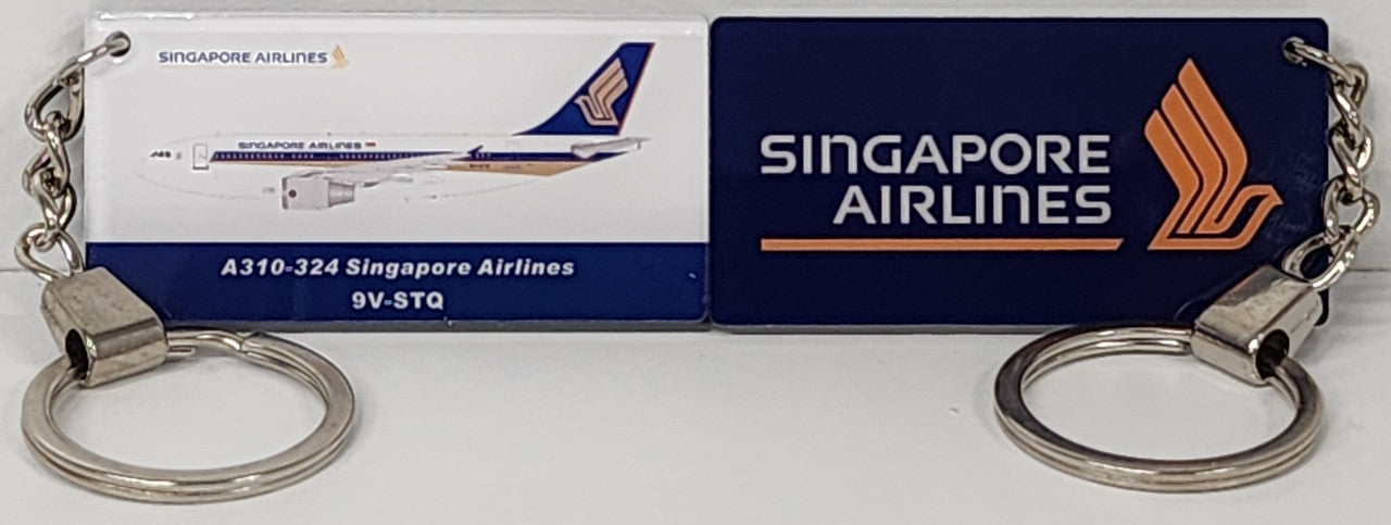 AKR010 | Key Rings | Acrylic Keyring - Singapore Airlines Airbus A310-324 9V-STQ