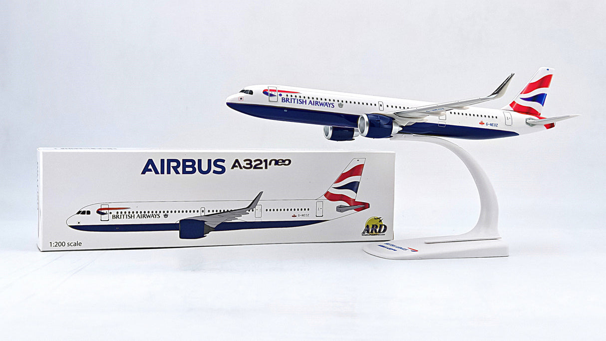 ARDPBA003 | ARD Snap-Fit Models 1:200 | Airbus A321neo British Airways G-NEOZ