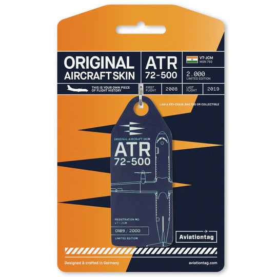 AVTAGVTJCM | Aircraft Skin Tags | Original Aircraft Skin - ATR-72-500 Jet Airways VT-JCM
