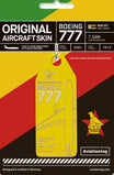 AVTAGN661WTyellow | Gifts Aircraft Skins | Original Aircraft Skin - Boeing 777-200 Air Zimbabwe N661WT 'yellow'